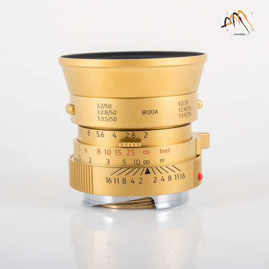 LIGHT LENS LAB V2LC-M 50mm/F2 Gold Lens China #88658
