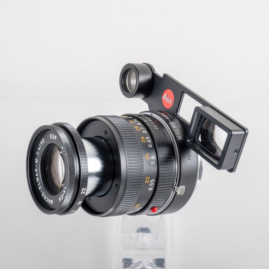 Leica Macro-Elmar-M 90mm/F4.0 Set Black Lens Yr.2003 Germany 11629 #88676