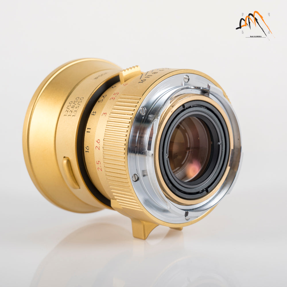 LIGHT LENS LAB V2LC-M 50mm/F2 Gold Lens China #88658
