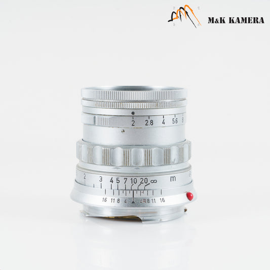 LEITZ Leica Summicron M 50mm/F2.0 Rigid V2 Ver.II Lens Yr.1957 Germany #23254