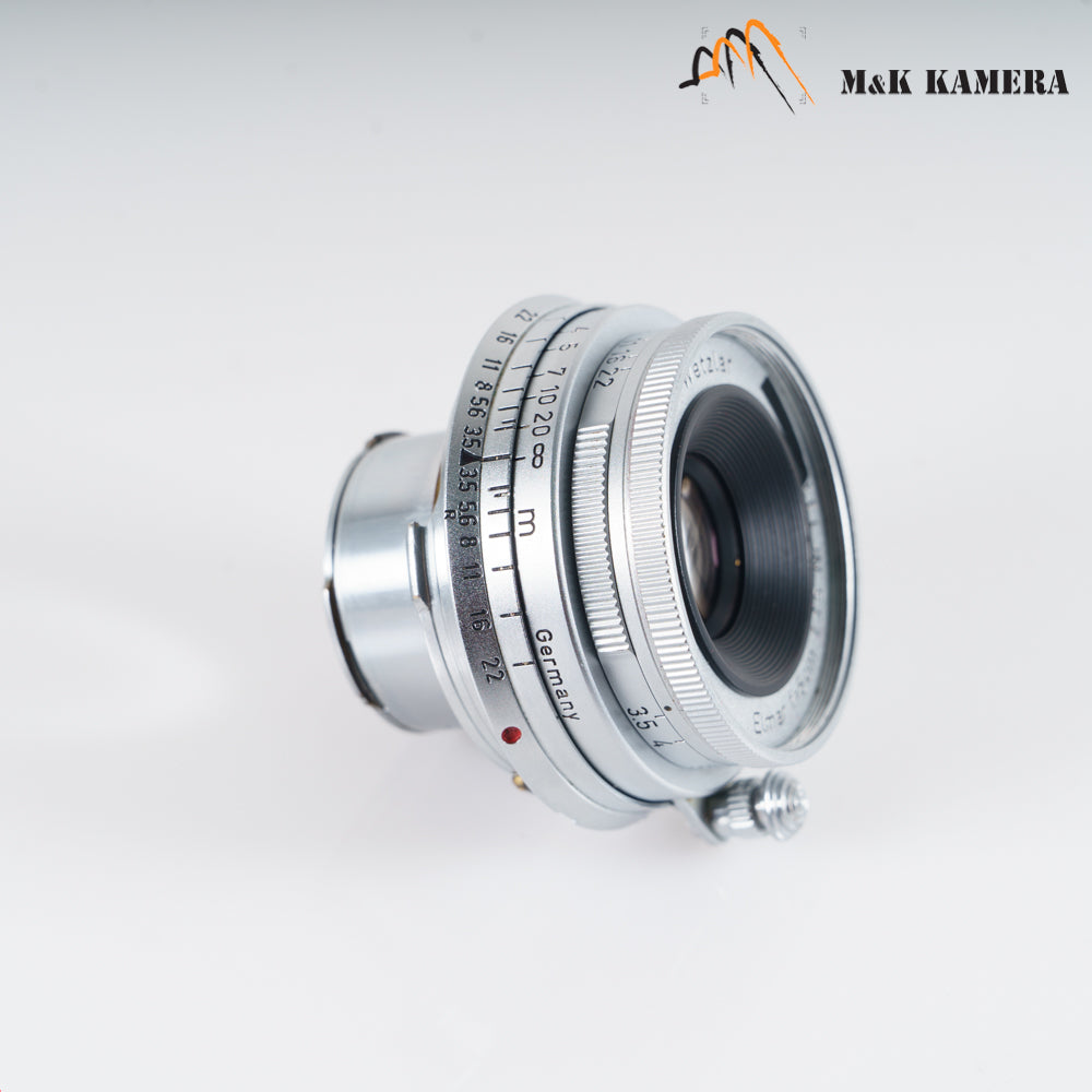 LEITZ Leica Elmar M 50mm/F3.5 E39 Silver Lens Yr.1956 Germany #23117