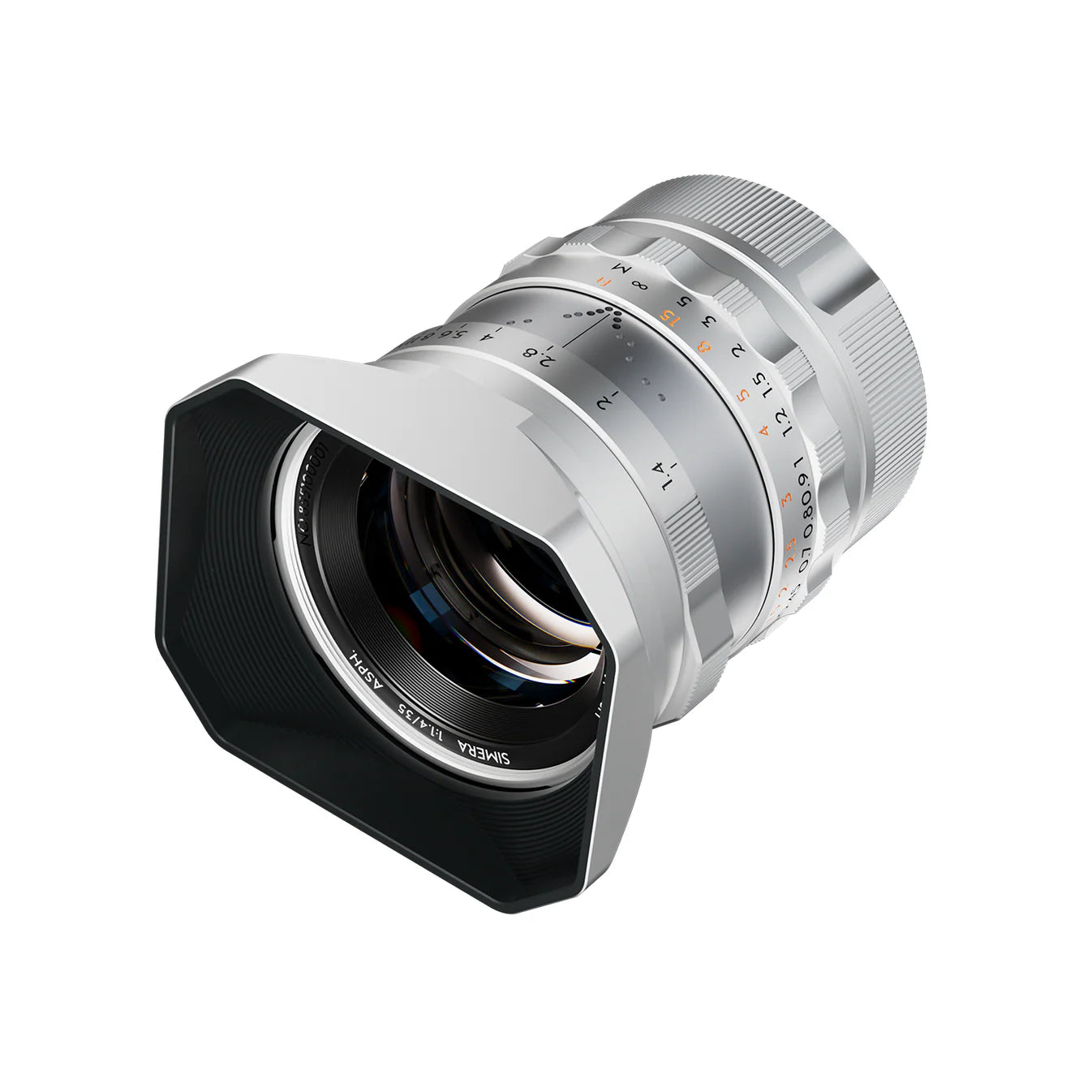 Thypoch Simera 35mm F1.4 ASPH Silver M-Mount MF Full Frame Lens