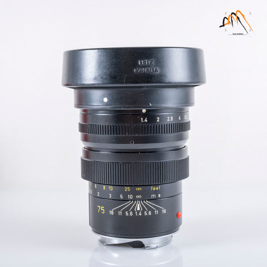 LEITZ Leica Summilux-M 75mm/F1.4 Ver.I Lens Yr.1980 Canada 11814 #11559