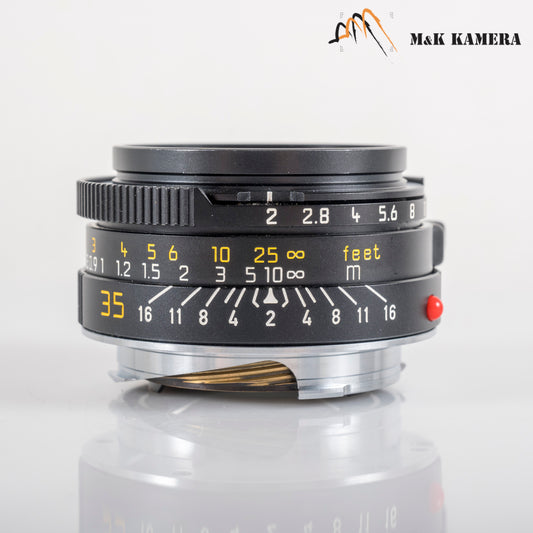 Leica Summicron-M 35mm/F2.0 Ver.4 7 Elements Black Lens Yr.1991 Germany 11310 #11993