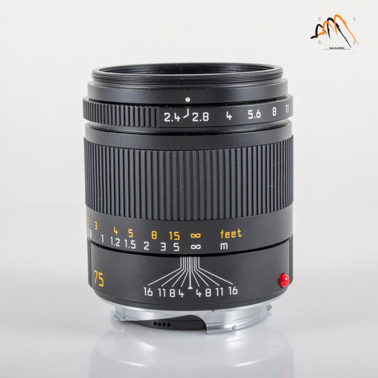 Leica Summarit-M 75mm/F2.4 Black Lens Germany 11682 #11796