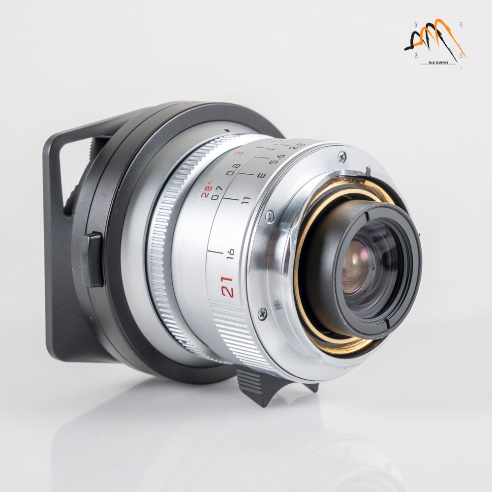 Leica Elmarit-M 21mm/F2.8 ASPH Silver Lens Yr.1998 Germany 11897 #11865