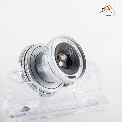 LEITZ Leica Elmar M 50mm/F3.5 E39 Silver Lens Yr.1956 Germany #11587