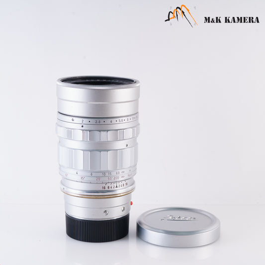 LEITZ Leica Summicron M 90mm/F2.0 Ver.I V.1 Silver Lens Yr.1960 Canada #88121