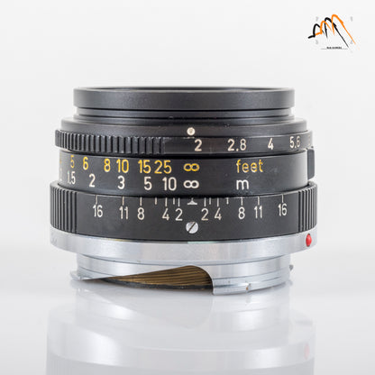 LEITZ Leica Summicron-M 35mm/F2.0 E39 6E/ Elements Lens Yr.1972 Canada #11775