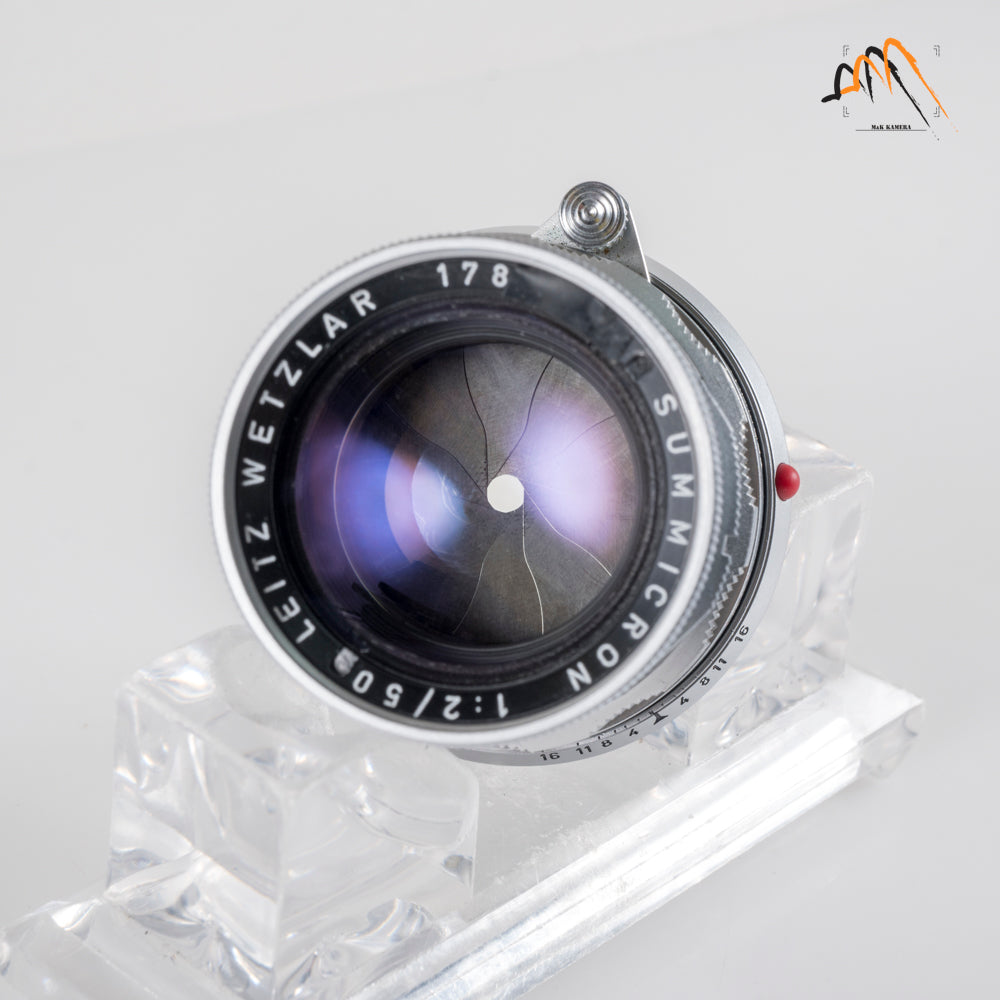 LEITZ Leica Summicron M 50mm/F2.0 Rigid V2 Ver.II Lens Yr.1960 Germany #11761