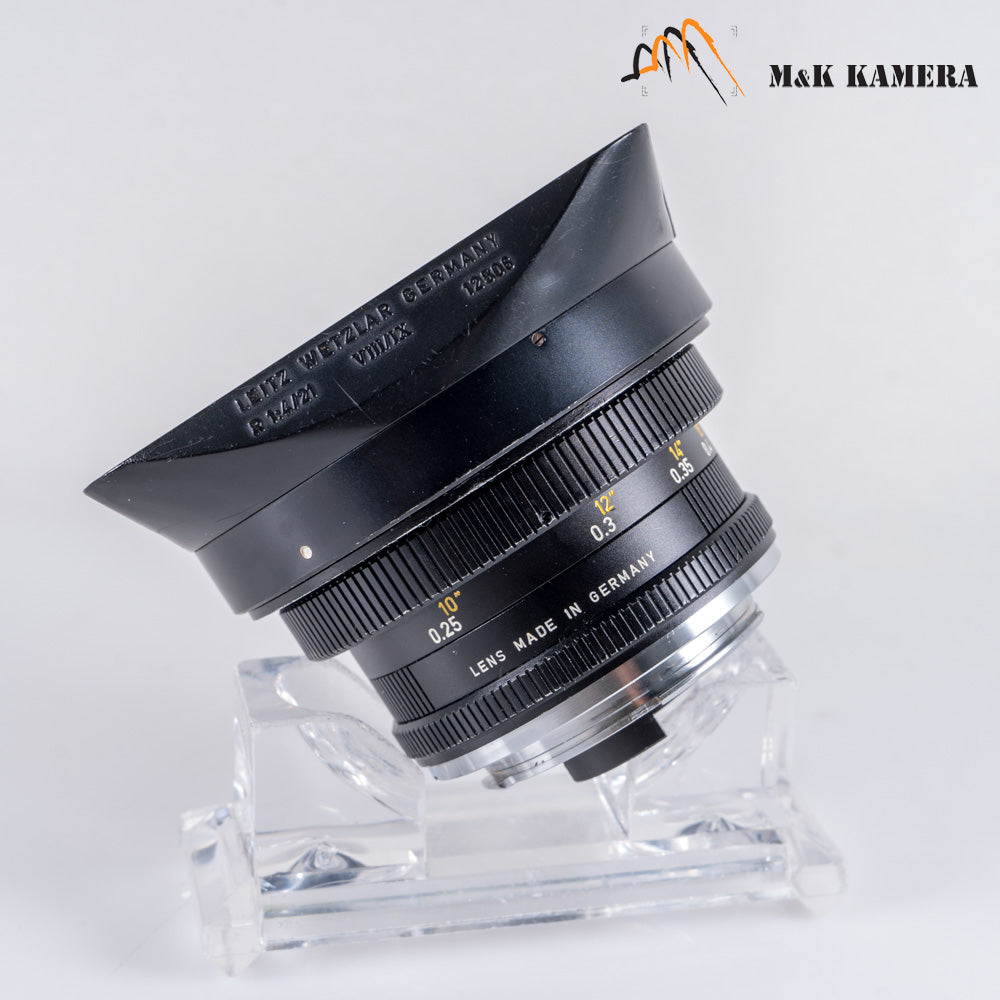 Leica Super-Angulon-R 21mm/F4.0 with 12506 hood #23120