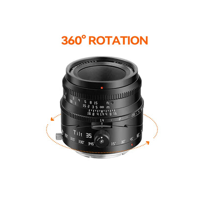 TTartisan Tilt 35mm F1.4 Black E/X-Mount AF APS-C Lens