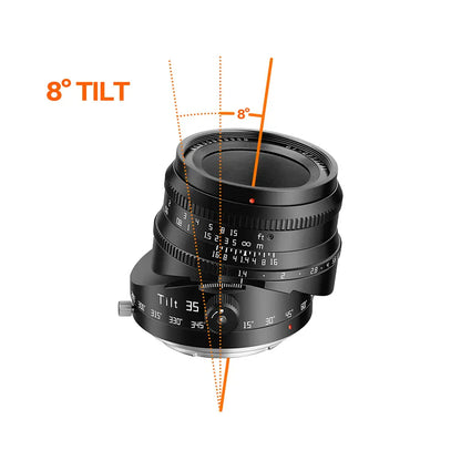 TTartisan Tilt 35mm F1.4 Black E/X-Mount AF APS-C Lens