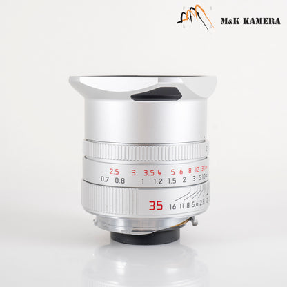Leica Summicron-M 35mm/F2.0 ASPH V2 Silver Lens Germany 11674 #88907
