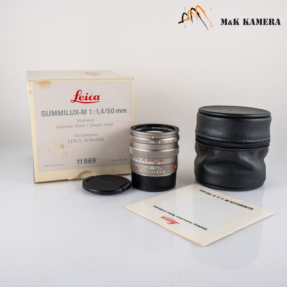 Leica Summilux-M 50mm/F1.4 Pre-A Titanium Boxed 11869 #11835