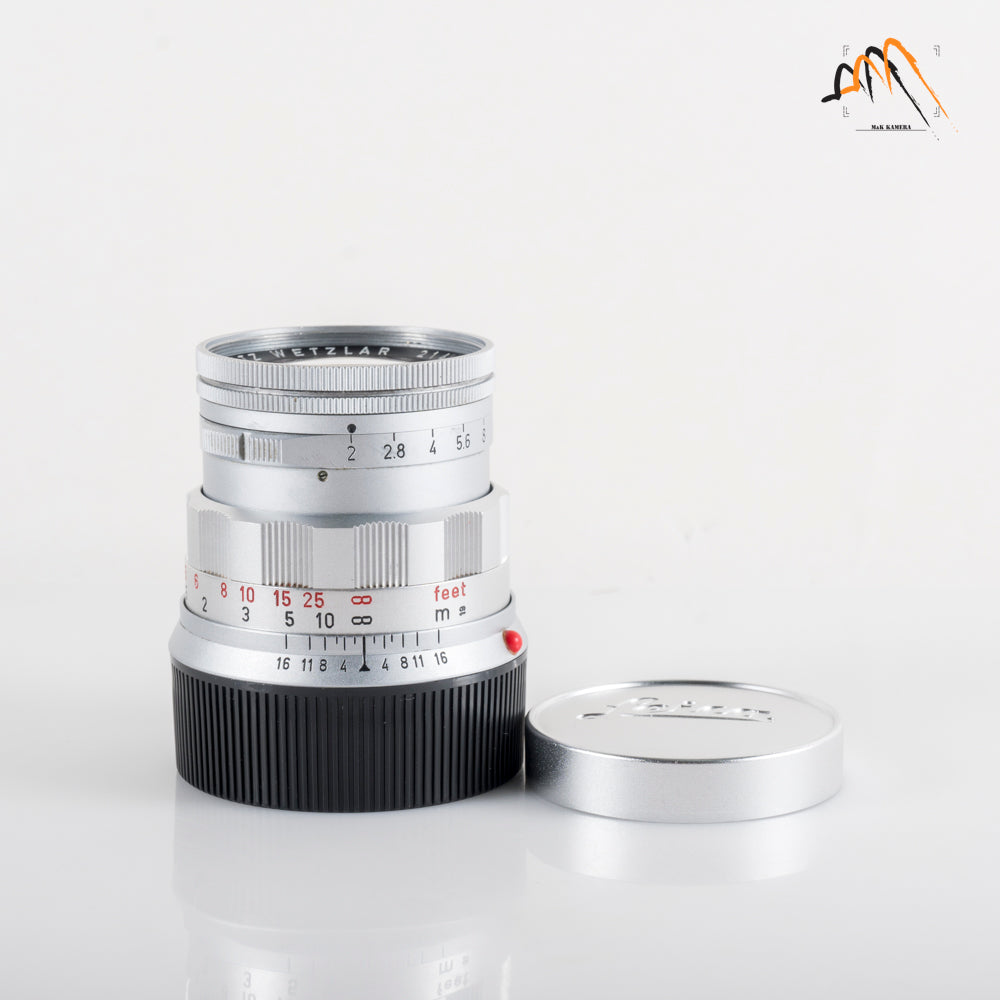 LEITZ Leica Summicron M 50mm/F2.0 Rigid V2 Ver.II Lens Yr.1965 Germany #88362