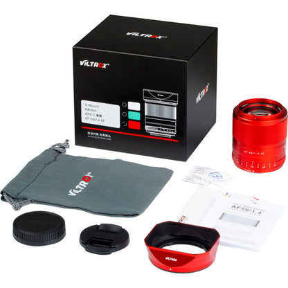 Viltrox 56mm F1.4 White/Red X-Mount AF APS-C Lens
