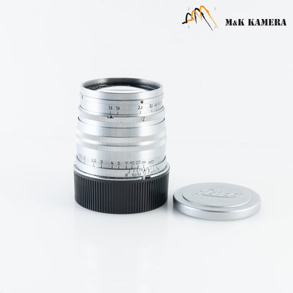 LEITZ Leica Xenon L39 50mm/F1.5 Silver Lens Yr.1936 LTM Germany Xenon #87783