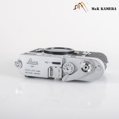 Leica M2 Silver Film Rangefinder Camera with leather case #11994
