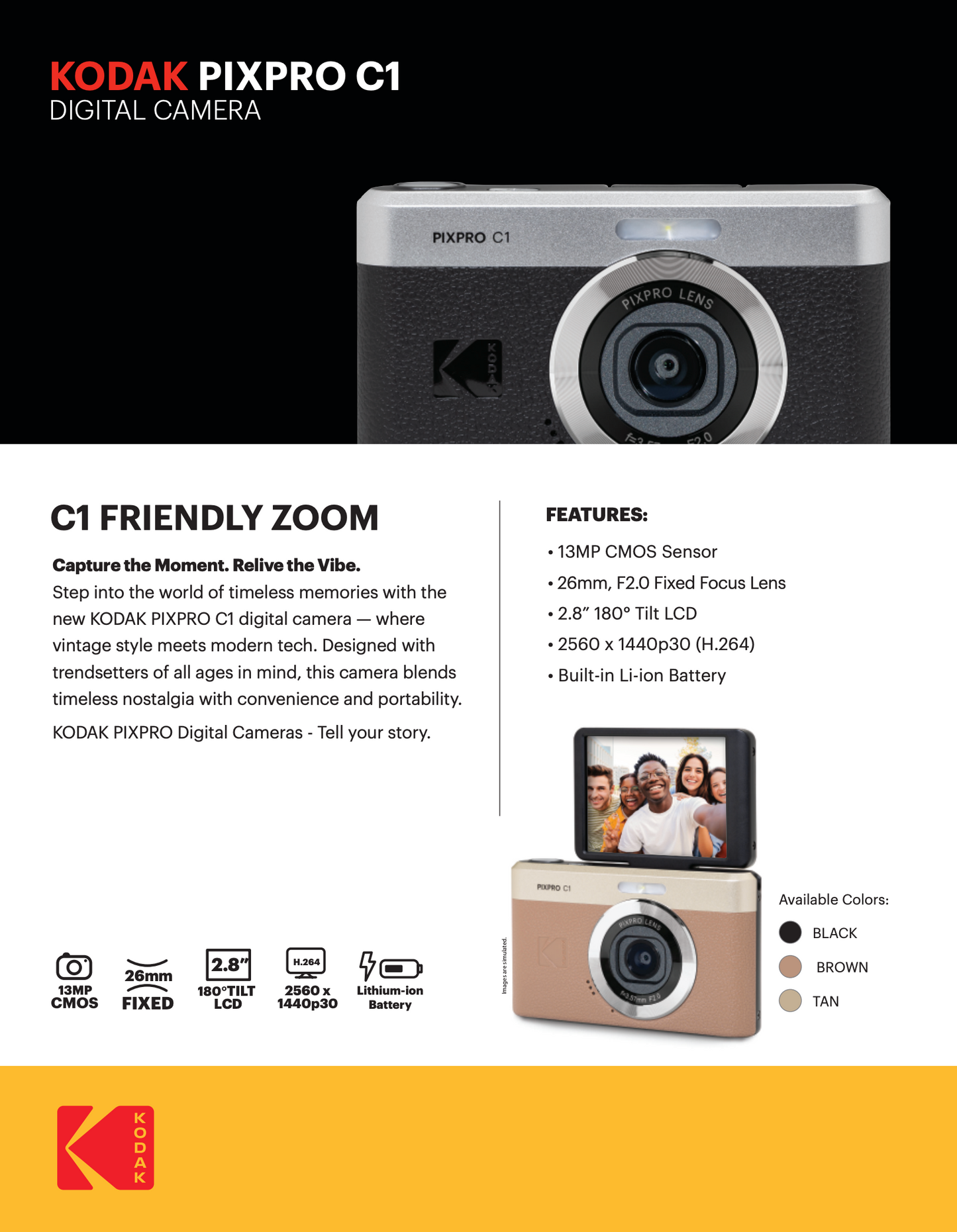 KODAK PIXPRO C1 數碼相機