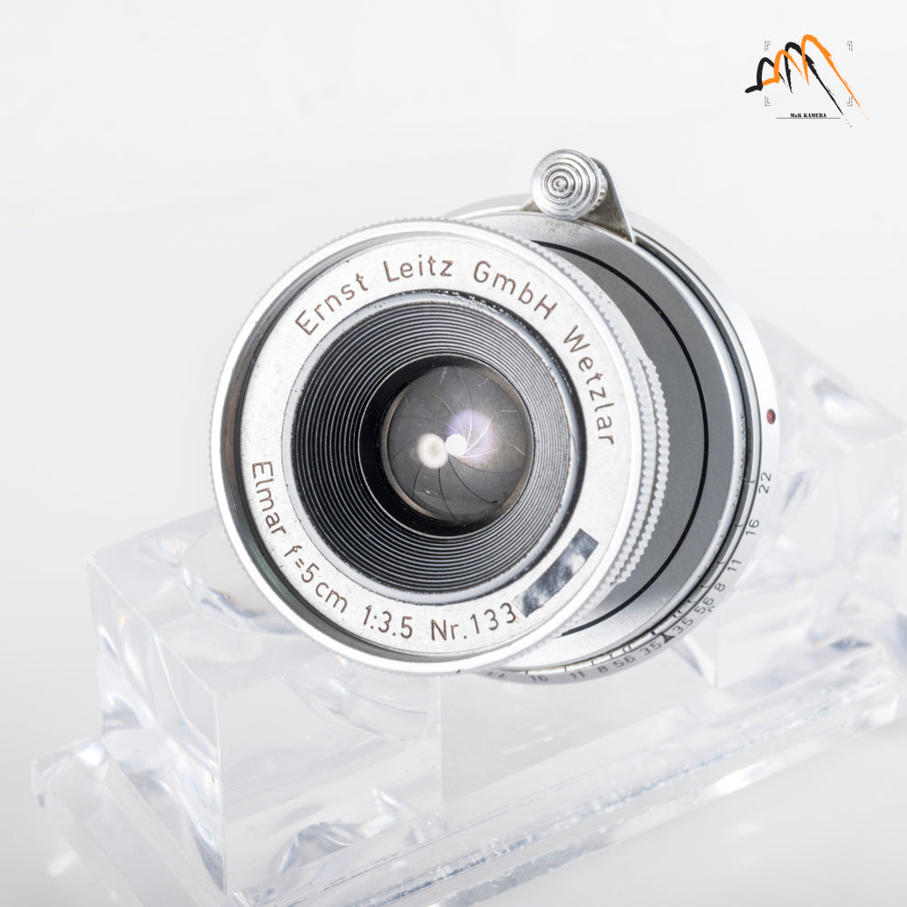 LEITZ Leica Elmar M 50mm/F3.5 E39 Silver Lens Yr.1956 Germany #11587
