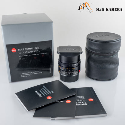 Leica Summilux-M 35mm/F1.4 ASPH/ FLE Black 11663 boxed 11663 #11934