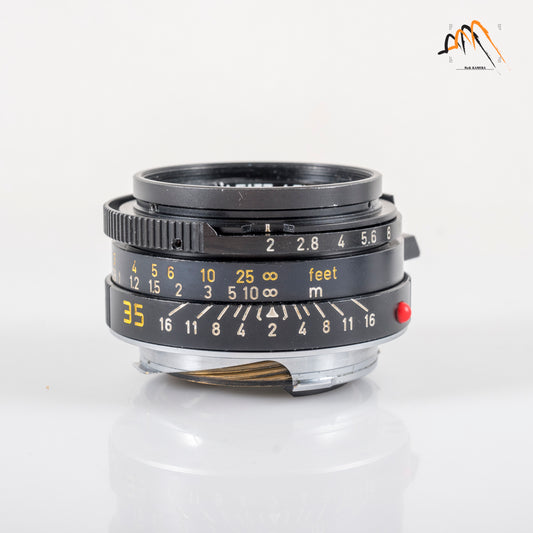 LEITZ Leica Summicron-M 35mm/F2.0 Ver.4 7 Elements Black Lens Yr.1980 Canada 11310 #11566