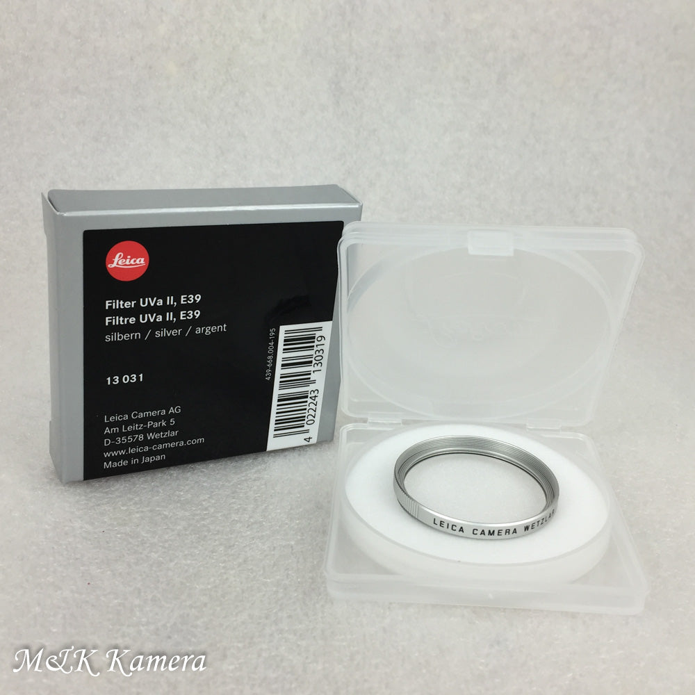 Brand New Leica E39 39mm UVa II Silver 13031 Filter #13031