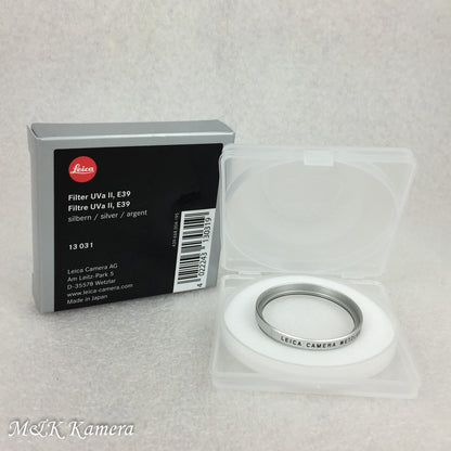 Brand New Leica E39 39mm UVa II Silver 13031 Filter #13031