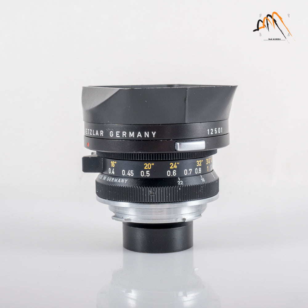 LEITZ Leica Super-Angulon M 21mm/F3.4 Ser.VII Black Lens Yr.1977 Germany #11662