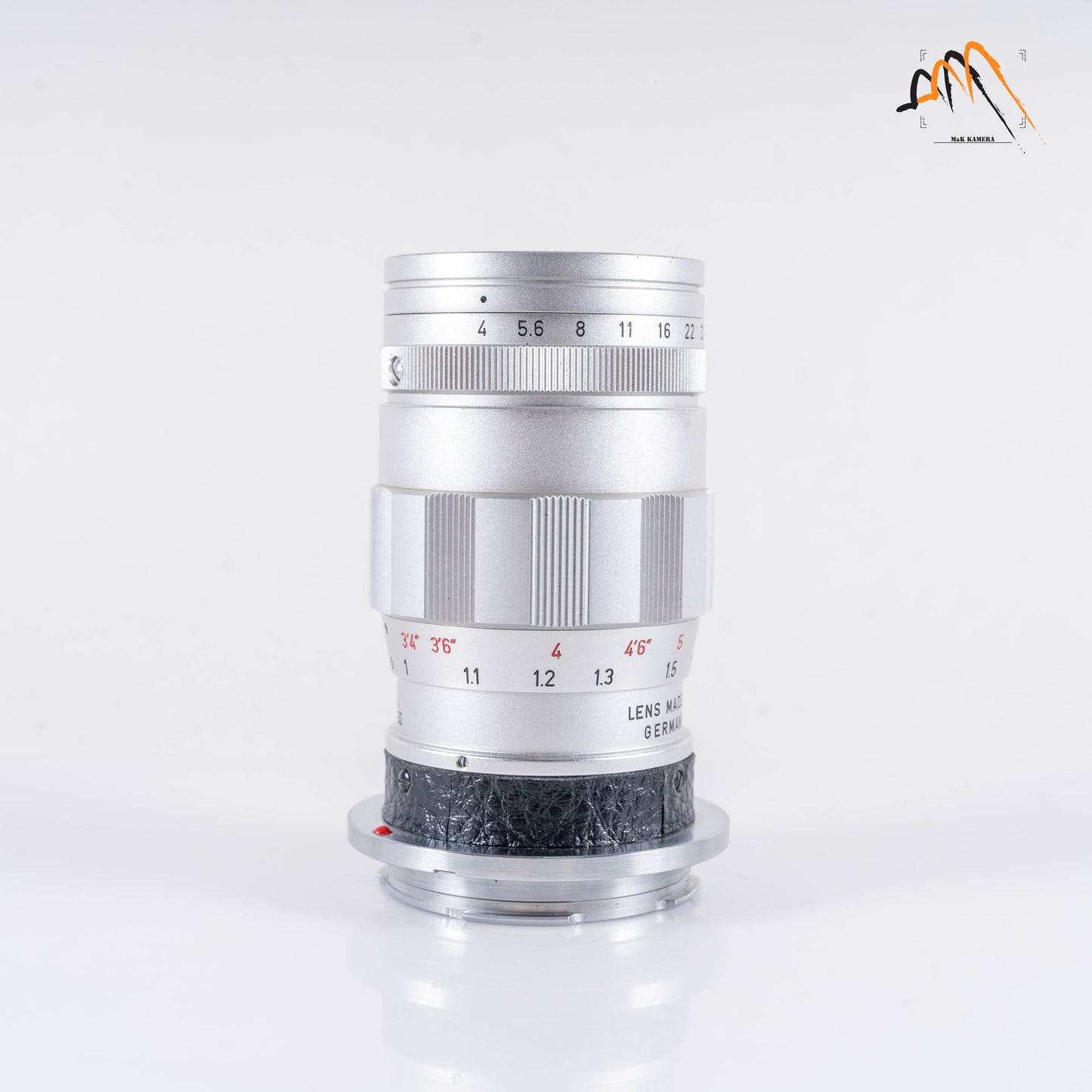 LEITZ Leica Elmar M 90mm/F4.0 E39 Ver.II V2/ 3 Elements Silver Lens Yr.1965 Germany 11830 #88243