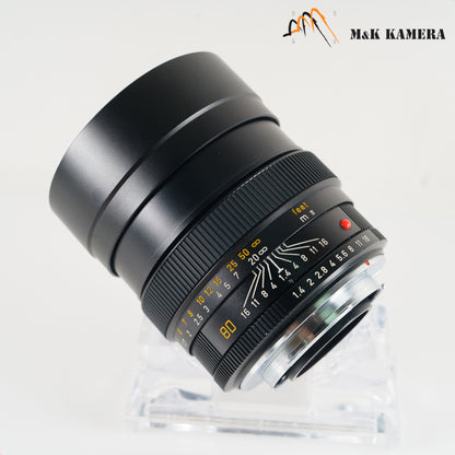 LEITZ Leica Summilux-R 80mm/F1.4 E67 Lens Yr.1980 Germany 11881 #23276