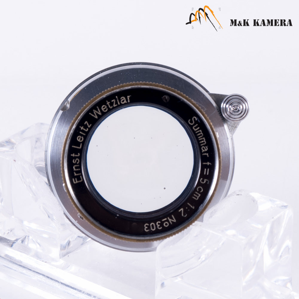 LEITZ Leica Summar L39 50mm/F2.0 Silver Lens Yr.1936 LTM Germany #87265