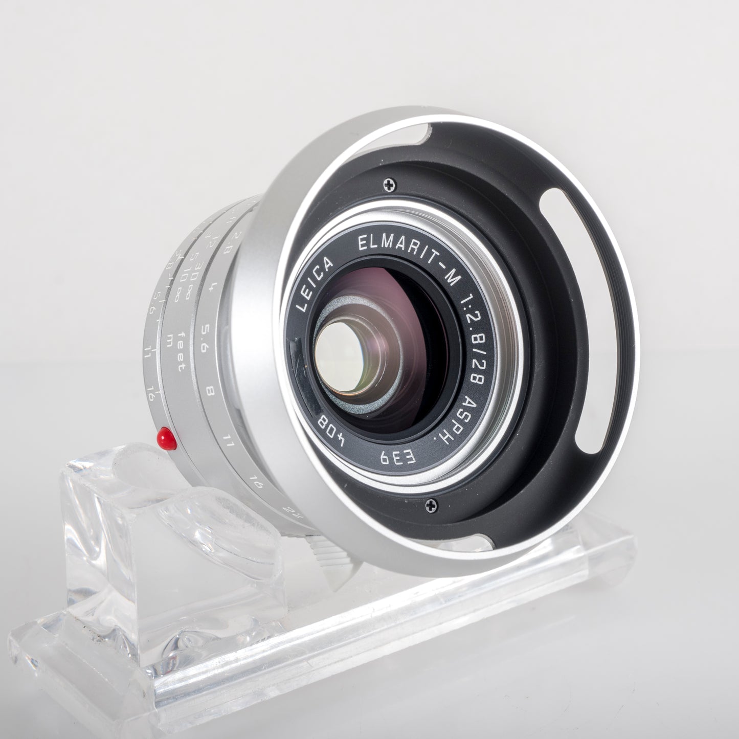 Leica Elmarit-M 28mm/F2.8 E39 Asph 11664 Silver Lens Yr.2009 Germany 11664 #88689