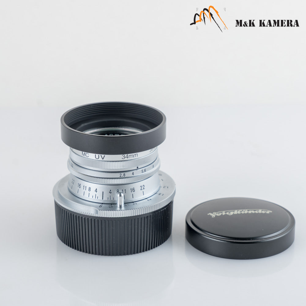 Voigtlander HELIAR 40mm/F2.8 Silver Lens Leica M mount #88707
