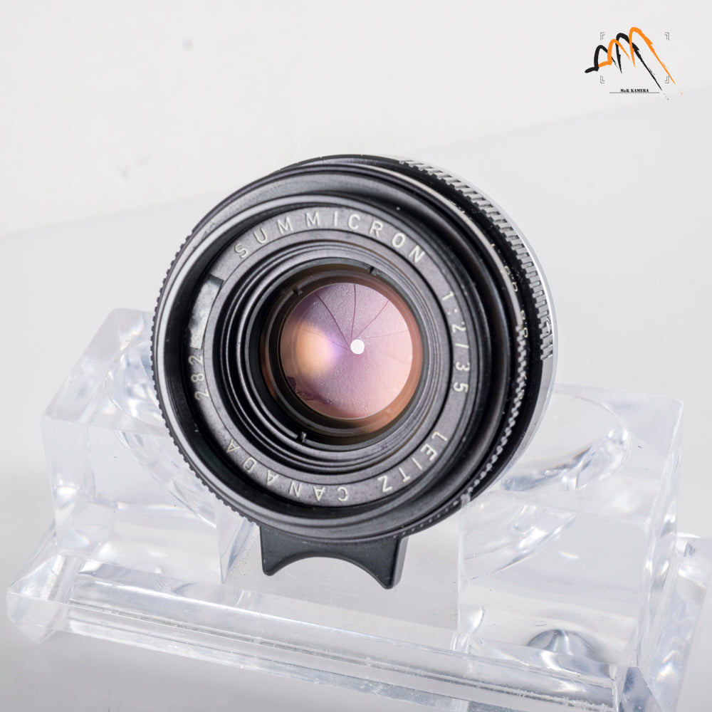 LEITZ Leica Summicron-M 35mm/F2.0 E39 6E/ Elements Lens Yr.1977 Canada #88258