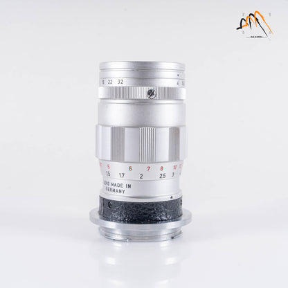 LEITZ Leica Elmar M 90mm/F4.0 E39 Ver.II V2/ 3 Elements Silver Lens Yr.1965 Germany 11830 #88243