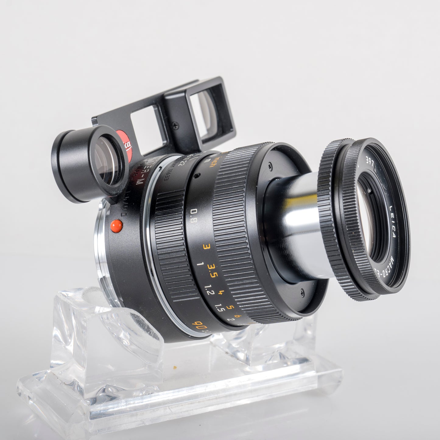 Leica Macro-Elmar-M 90mm/F4.0 Set Black Lens Yr.2003 Germany 11629 #88676