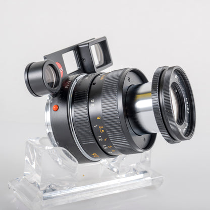 Leica Macro-Elmar-M 90mm/F4.0 Set Black Lens Yr.2003 Germany 11629 #88676
