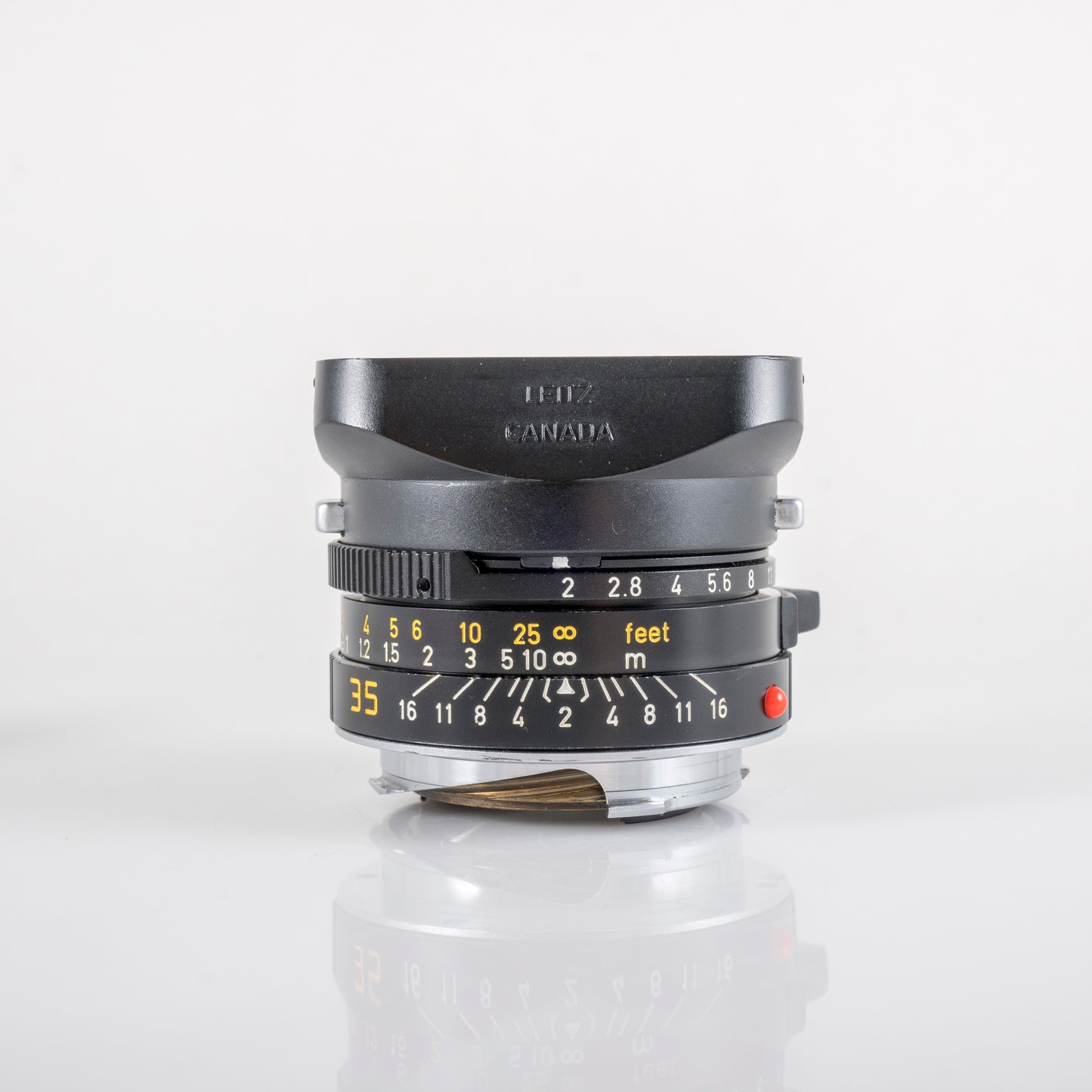 LEITZ Leica Summicron-M 35mm/F2.0 Ver.4 7 Elements Black 1913-1983 Lens Yr.1982 Canada #11976
