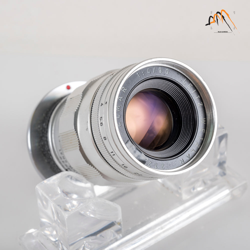 LEITZ Leica Elmar M 90mm/F4.0 E39 Ver.II V2/ 3 Elements Silver Lens Yr.1965 Germany 11830 #11567