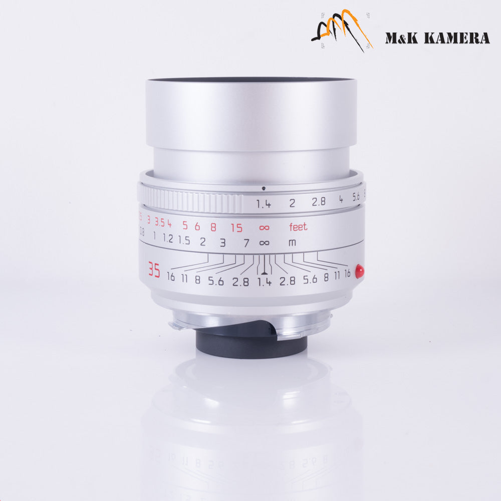 Brand New Leica Summilux-M 35mm/F1.4 E46 ASPH/ FLE II Silver Lens Germany 11727 #11727