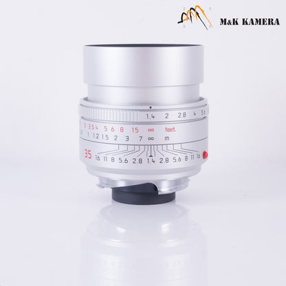 Brand New Leica Summilux-M 35mm/F1.4 E46 ASPH/ FLE II Silver Lens Germany 11727 #11727