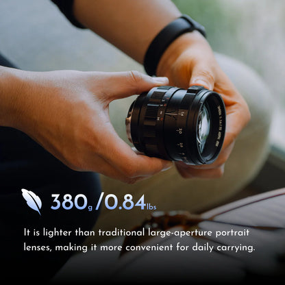 Thypoch Simera 75mm F/1.4 Silver M-Mount MF Full Frame Lens