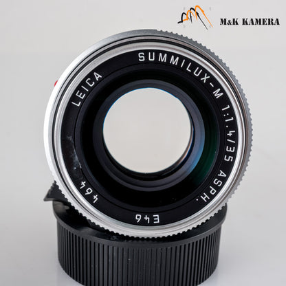 Leica Summilux-M 35mm/F1.4 ASPH/ FLE Silver Lens Germany 11675 #11813