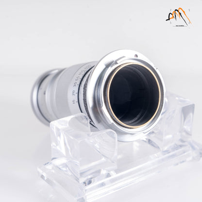 LEITZ Leica Elmar M 90mm/F4.0 Silver Lens Yr.1958 Germany #23458