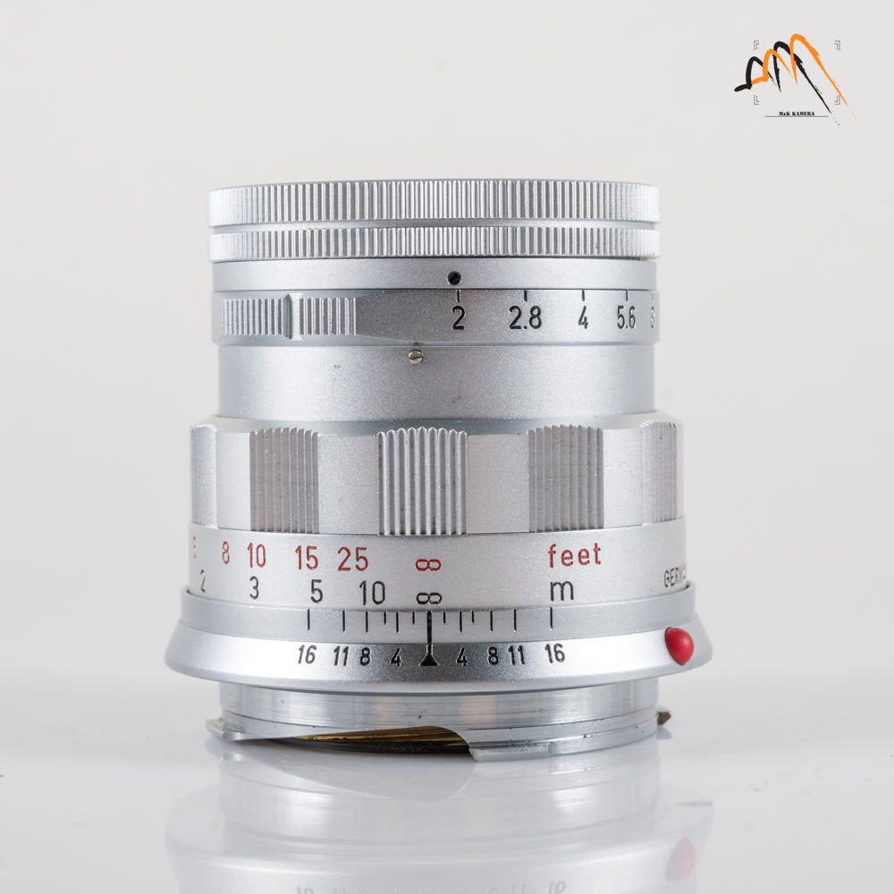 LEITZ Leica Summicron M 50mm/F2.0 Rigid V2 Ver.II Lens Yr.1960 Germany #11761