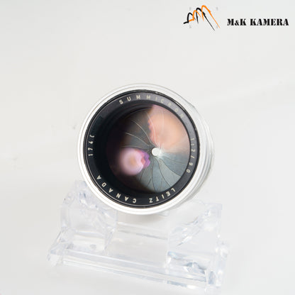 LEITZ Leica Summicron M 90mm/F2.0 Ver.I V.1 Silver Lens Yr.1960 Canada #23275