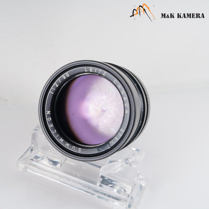 LEITZ Leica Summicron M 90mm/F2.0 Ver.I V.1 Black Lens Yr.1975 Canada #23099