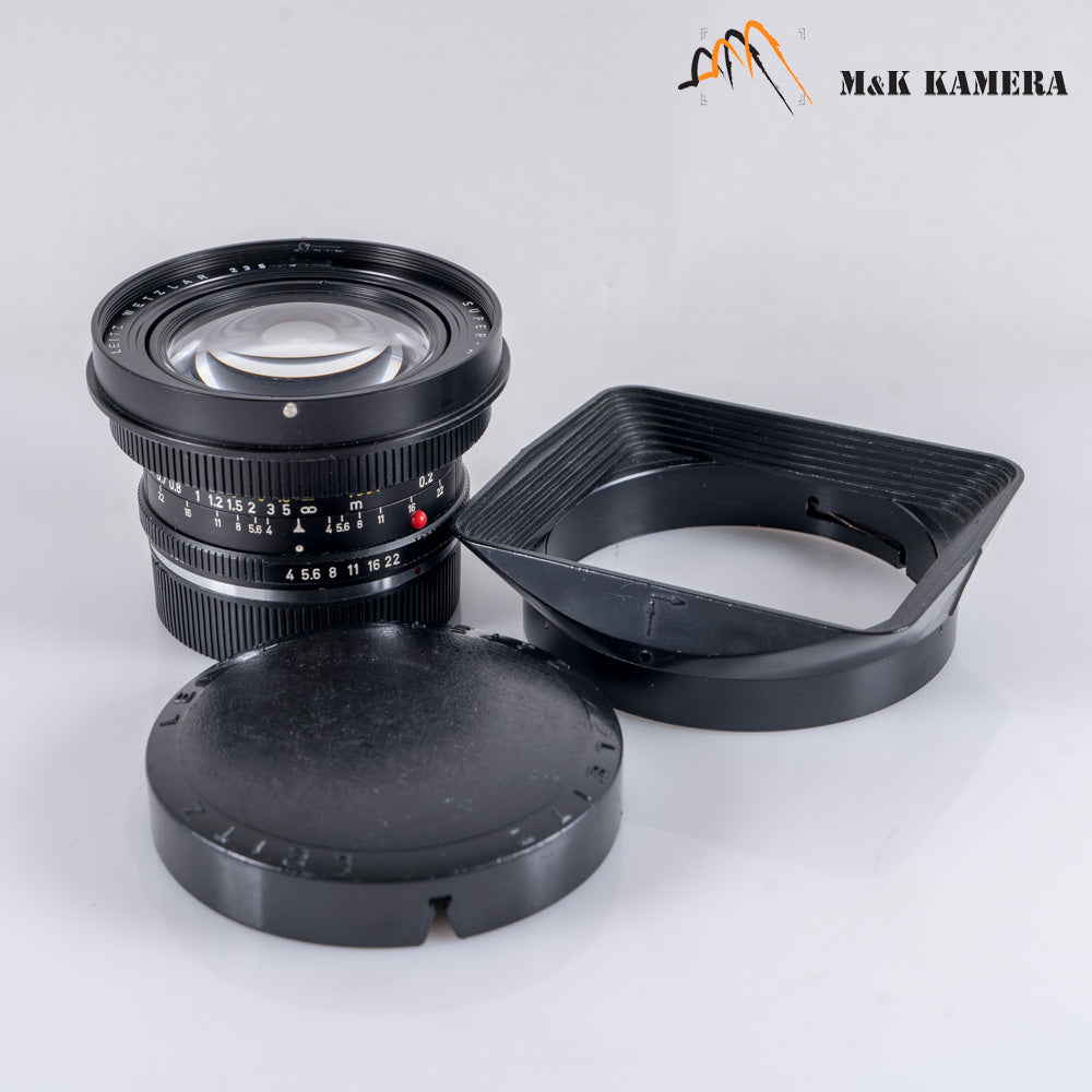 Leica Super-Angulon-R 21mm/F4.0 with 12506 hood #23120